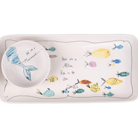 Desenli Servis Tabağı