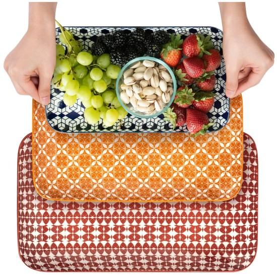 Desenli Servis Tabağı