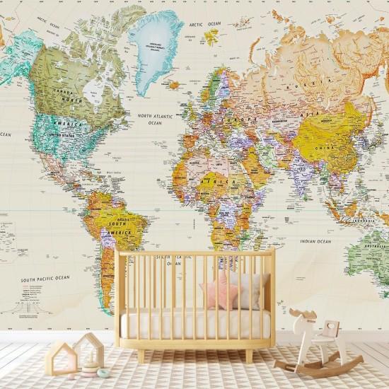 Dünya Haritası Duvar Kağıdı