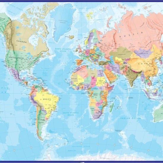 Dünya Haritası Duvar Kağıdı