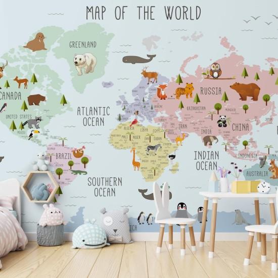 Dünya Haritası Duvar Kağıdı