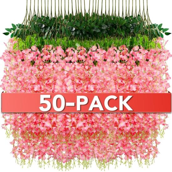 Duvardan Sarkan Yapay Çiçekler