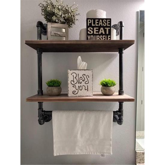 Ferforje Banyo Rafı