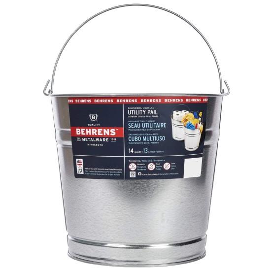 Galvaniz Metal Çiçek Kovası