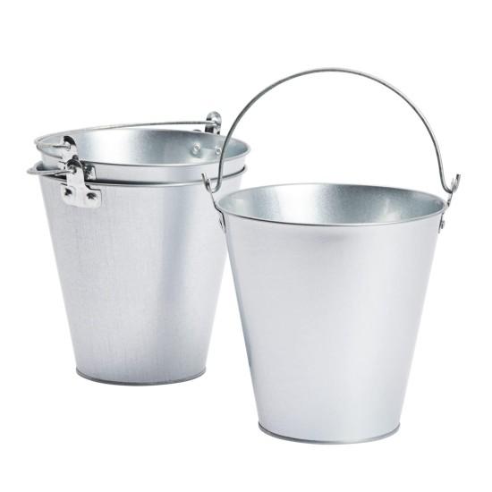 Galvaniz Metal Çiçek Kovası