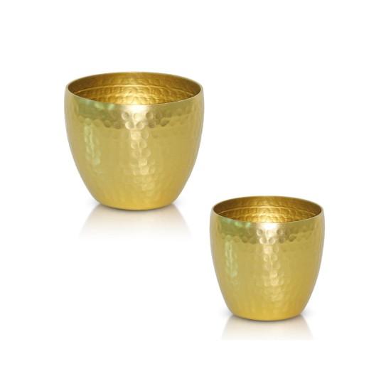 Gold Metal Saksı