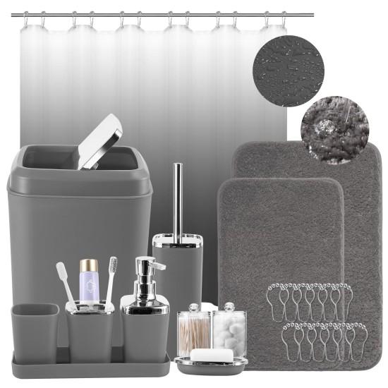 Gri Banyo Seti