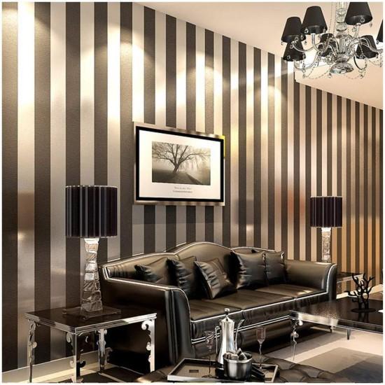 Gri Çizgili Duvar Kağıdı