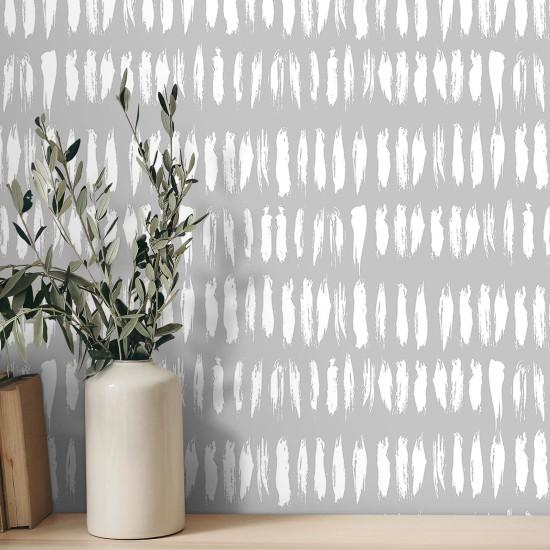 Gri Çizgili Duvar Kağıdı