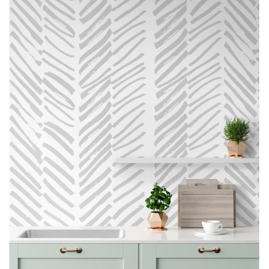 Gri Çizgili Duvar Kağıdı