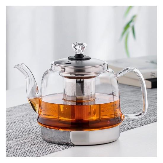 Isıya Dayanıklı Cam Çaydanlık