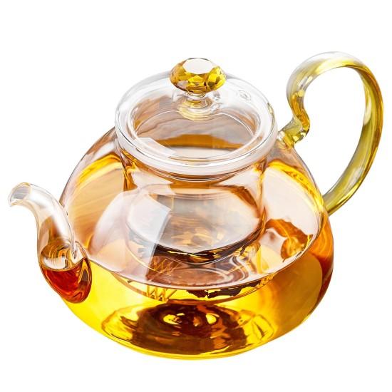 Isıya Dayanıklı Cam Çaydanlık