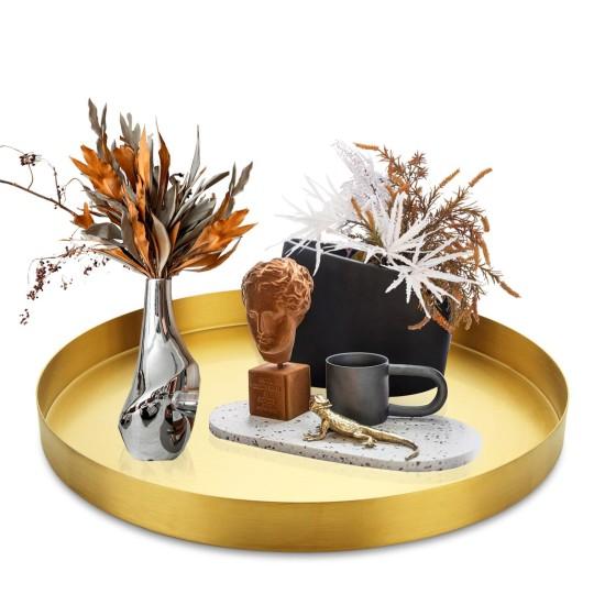 Kahve Sunum Tepsisi Gold