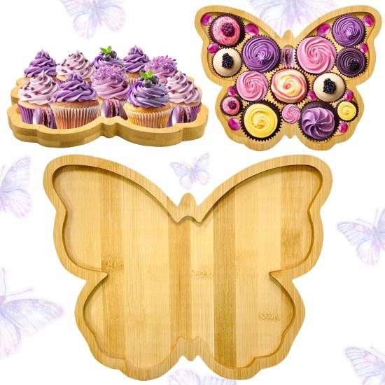 Kelebekli Sunum Tepsisi