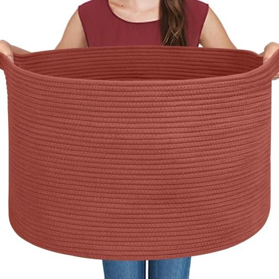 Kırmızı Hasır Sepet