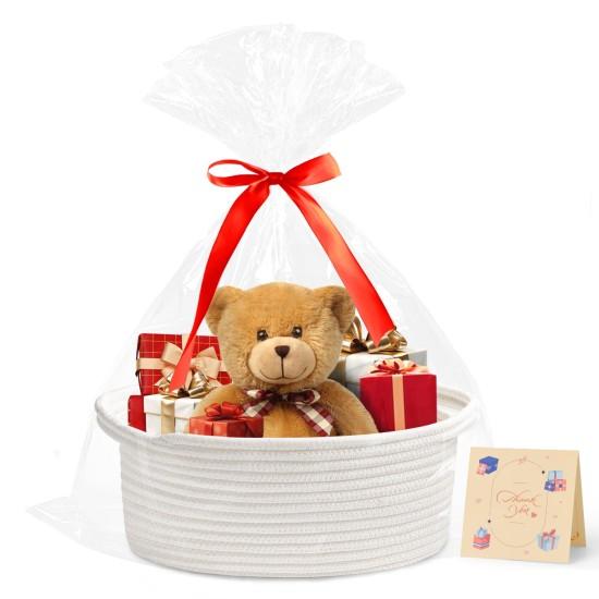 Kırmızı Hasır Sepet