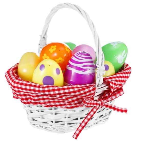 Kırmızı Hasır Sepet