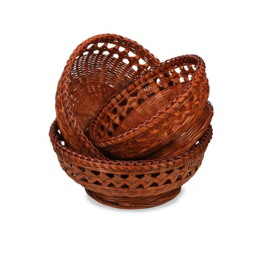 Kırmızı Hasır Sepet