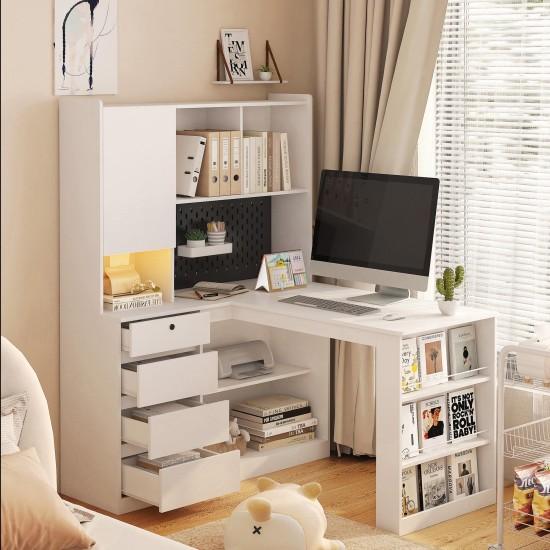 Kitaplıklı Çalışma Masası