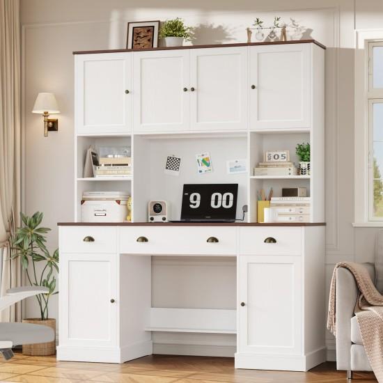 Kitaplıklı Çalışma Masası