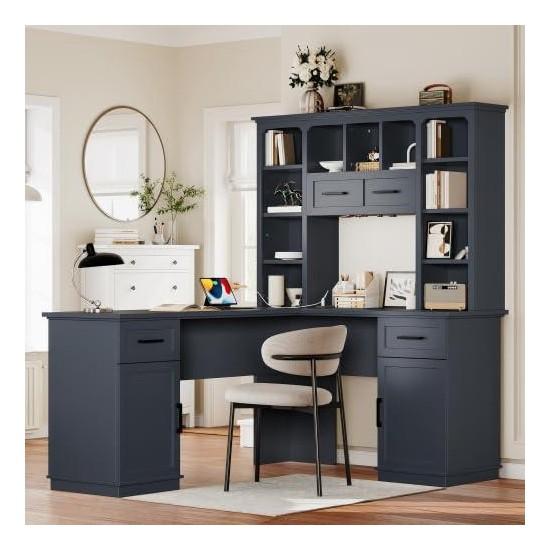 Kitaplıklı Çalışma Masası