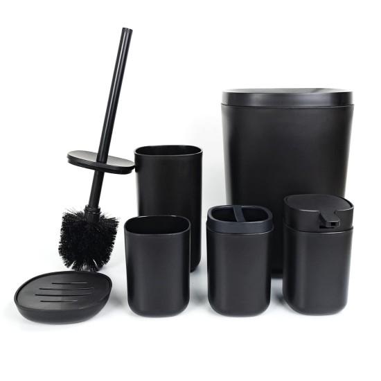 Klozet Fırçası Çöp Kovası İkili Set