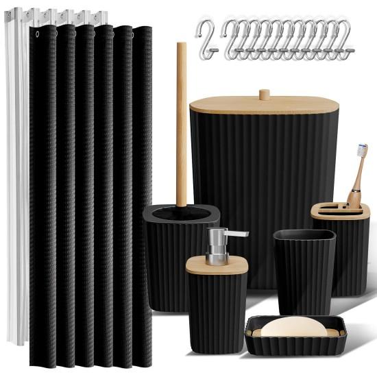 Klozet Fırçası Çöp Kovası İkili Set