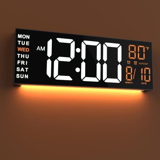 Led Işıklı Duvar Saati