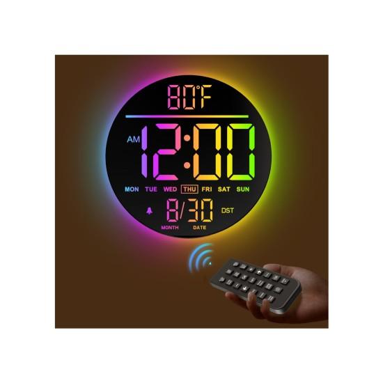 Led Işıklı Duvar Saati