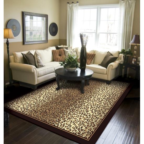 Leopar Desenli Halı