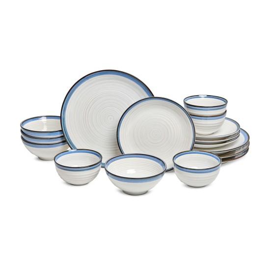 Mavi Beyaz Yemek Takımı