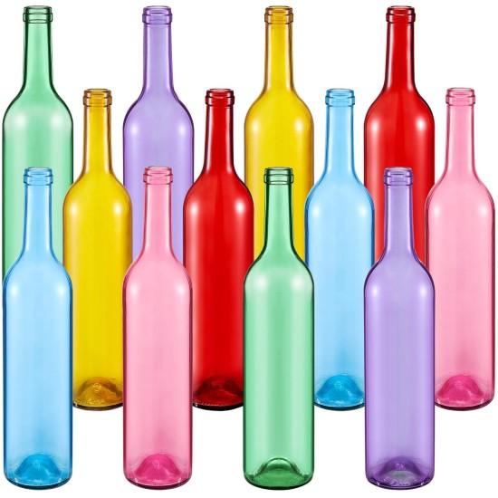Renkli Cam Şişeler