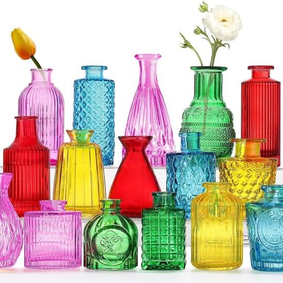 Renkli Cam Vazo