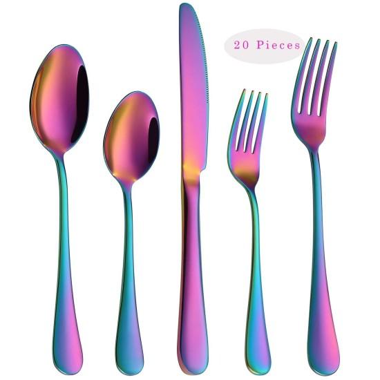 Renkli Çatal Bıçak Takımı