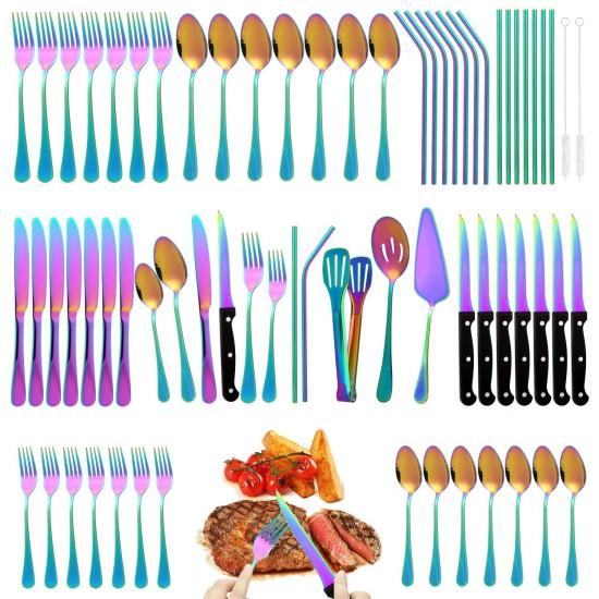 Renkli Çatal Bıçak Takımı