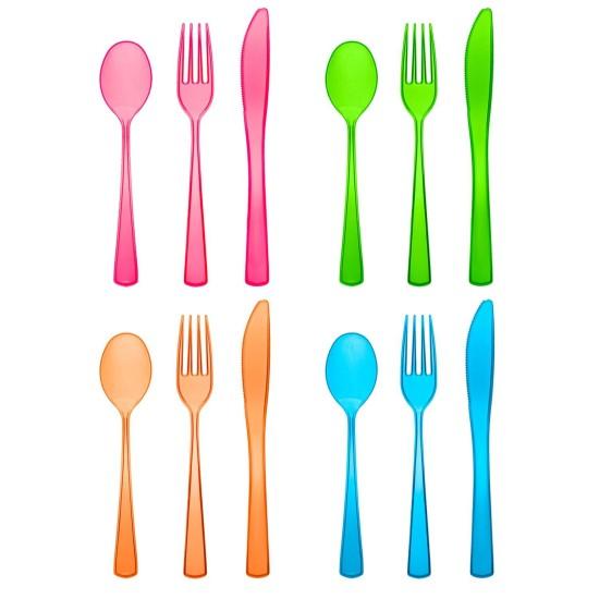 Renkli Çatal Bıçak Takımı