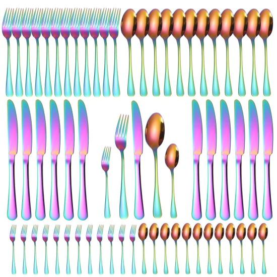 Renkli Çatal Bıçak Takımı