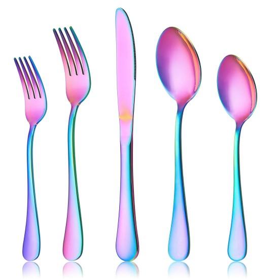 Renkli Çatal Bıçak Takımı