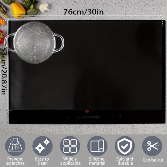 Silikon Cam Ocak Koruyucu