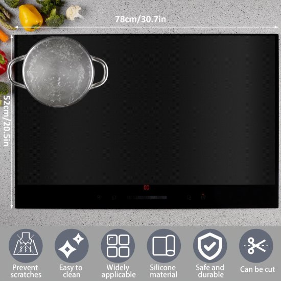Silikon Cam Ocak Koruyucu