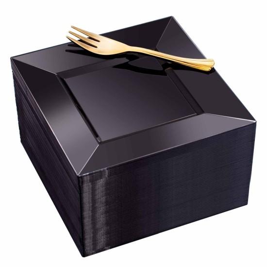 Siyah Pasta Tabağı