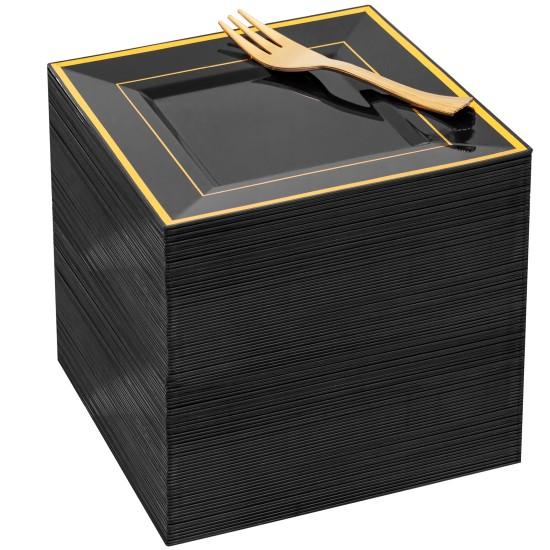 Siyah Pasta Tabağı