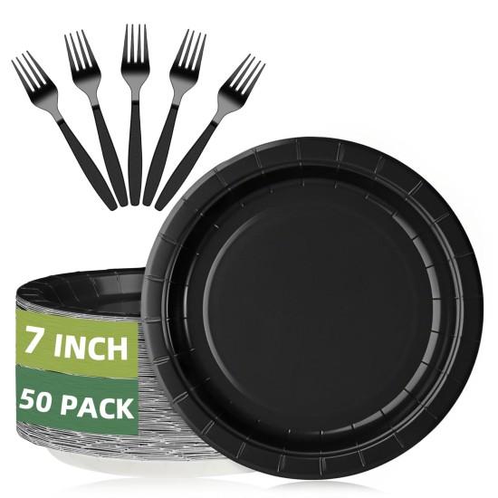 Siyah Pasta Tabağı