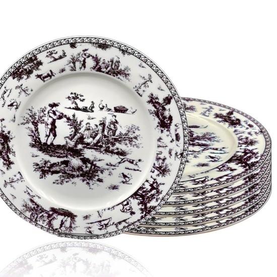 Siyah Servis Tabağı