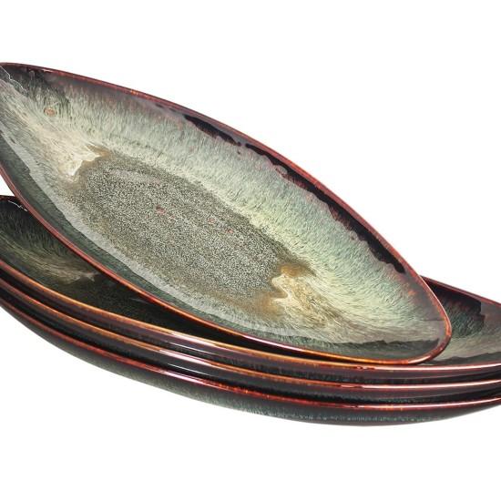 Siyah Servis Tabağı