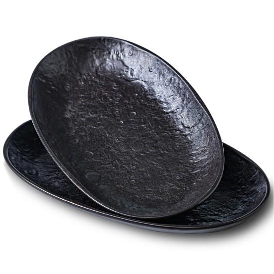 Siyah Servis Tabağı