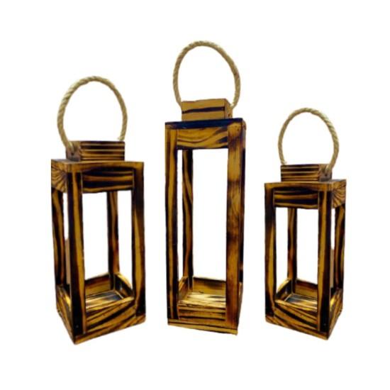 Üçlü Dekoratif Fener