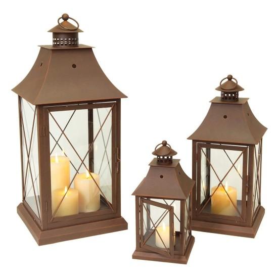 Üçlü Dekoratif Fener