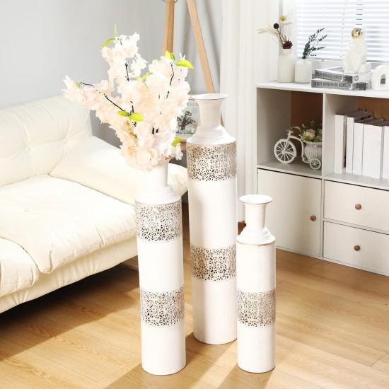 Uzun Vazolu Köşe Çiçekleri