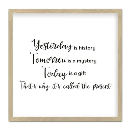 Yesterday Now Tomorrow Dekor